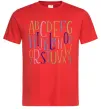 Чоловіча футболка Англійський алфавіт Червоний Чоловіча футболка Англійський алфавіт Червоний фото