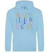 Женская толстовка (худи) Англійський алфавіт Голубой Женская толстовка (худи) Англійський алфавіт Голубой фото