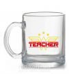 Чашка скляна Wonder teacher Прозорий фото