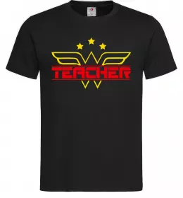 Мужская футболка Wonder teacher Черный фото