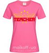 Жіноча футболка Wonder teacher Яскраво-рожевий фото