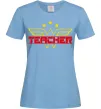Женская футболка Wonder teacher Голубой фото