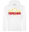 Женская толстовка (худи) Wonder teacher Белый фото