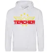 Женская толстовка (худи) Wonder teacher Серый меланж фото