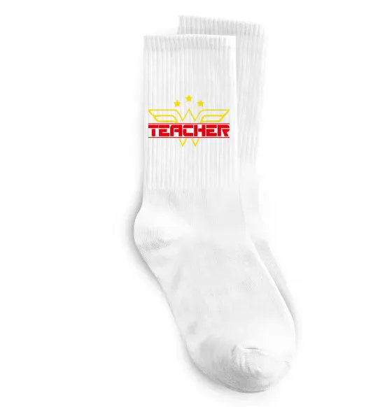 Носки Wonder teacher Белый фото