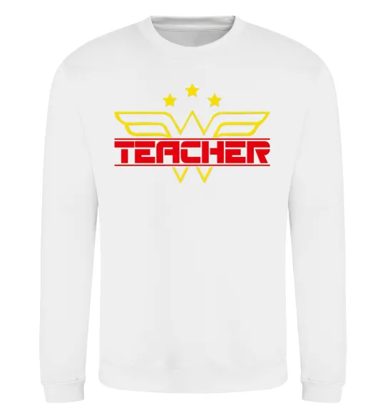 Світшот Wonder teacher Білий фото