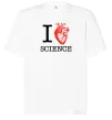 Футболка Оверсайз I love sience Білий фото