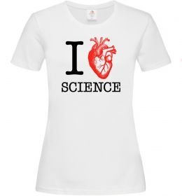 Жіноча футболка I love sience