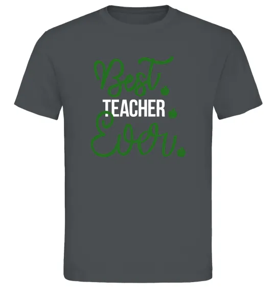 Мужская футболка Best teacher ever Графит фото