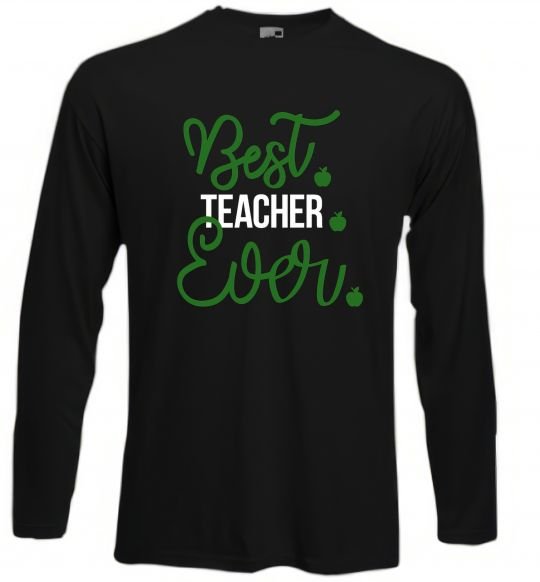 Лонгслив Best teacher ever Черный фото