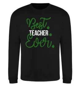 Світшот Best teacher ever Чорний фото