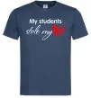 Мужская футболка My students stole my heart Темно-синий фото