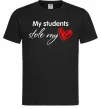Мужская футболка My students stole my heart Черный фото