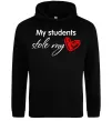 Мужская толстовка (худи) My students stole my heart Черный фото