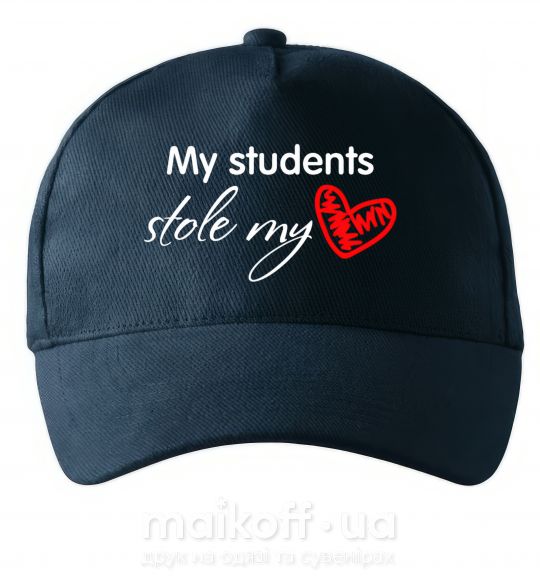 Кепка My students stole my heart Темно-синий фото