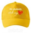 Кепка My students stole my heart Солнечно желтый фото