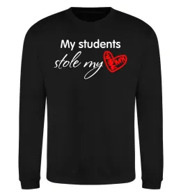 Світшот My students stole my heart Чорний фото