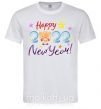 Мужская футболка Happy 2019 new year pig Белый фото