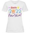 Жіноча футболка Happy 2019 new year pig Білий фото
