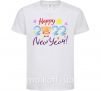 Детская футболка Happy 2019 new year pig Белый фото