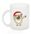 Чашка стеклянная Dabbing Christmas pug Фроузен фото