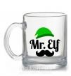 Чашка скляна Mr. Elf Прозорий фото