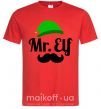 Чоловіча футболка Mr. Elf Червоний фото