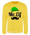 Світшот Mr. Elf Сонячно жовтий фото