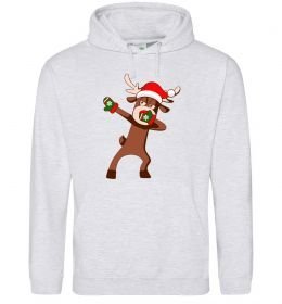 Чоловіча толстовка (худі) Dabbing Christmas deer