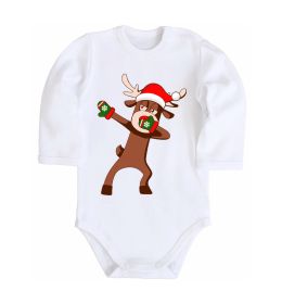 Детский боди Dabbing Christmas deer