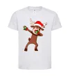 Детская футболка Dabbing Christmas deer Белый фото