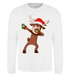 Світшот Dabbing Christmas deer Білий фото