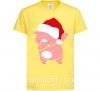 Детская футболка Dabbing christmas pig Лимонный фото