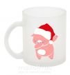 Чашка скляна Dabbing christmas pig Фроузен фото