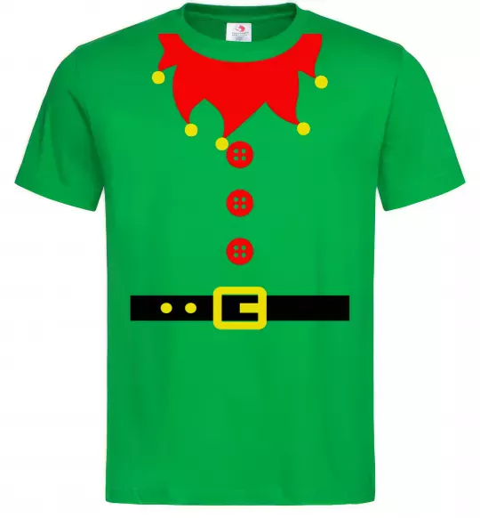 Мужская футболка Костюм "Ельф" Зеленый фото