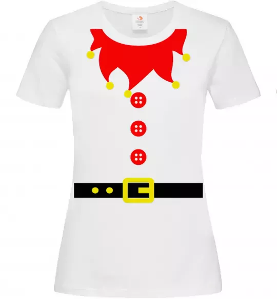 Жіноча футболка Костюм "Ельф" Білий фото