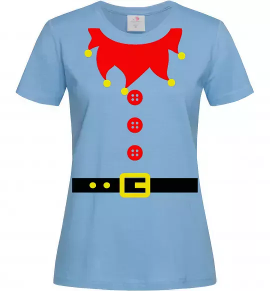 Жіноча футболка Костюм "Ельф" Блакитний фото