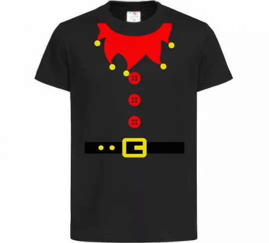 Детская футболка Костюм "Ельф" Черный фото