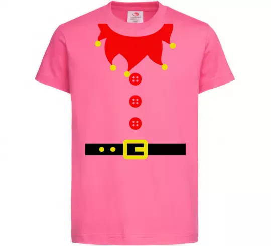 Детская футболка Костюм "Ельф" Ярко-розовый фото