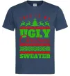 Мужская футболка Ugly Christmas sweater Темно-синий фото