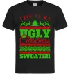 Мужская футболка Ugly Christmas sweater Черный фото
