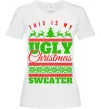 Жіноча футболка Ugly Christmas sweater Білий Жіноча футболка Ugly Christmas sweater Білий фото