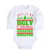 Детский боди Ugly Christmas sweater Белый фото