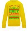 Дитячий світшот Ugly Christmas sweater Сонячно жовтий фото