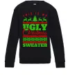 Дитячий світшот Ugly Christmas sweater Чорний фото