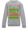 Дитячий світшот Ugly Christmas sweater Сірий меланж фото