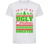 Детская футболка Ugly Christmas sweater Белый фото
