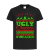 Дитяча футболка Ugly Christmas sweater Чорний фото