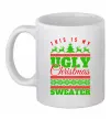 Чашка керамічна Ugly Christmas sweater Білий фото