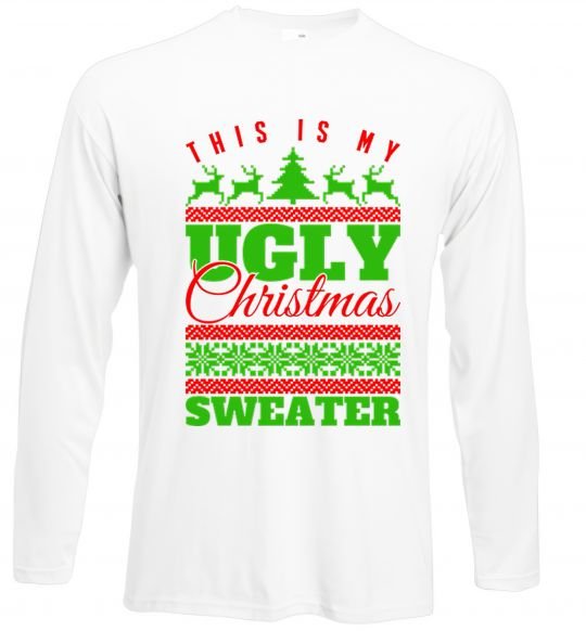 Реглан Ugly Christmas sweater Белый фото